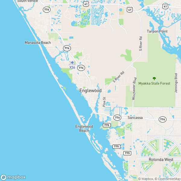 Manasota Key Beach Map